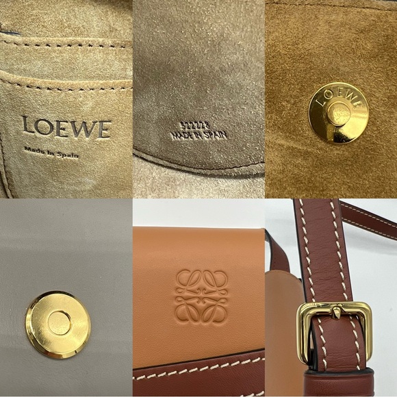 Authentic Loewe mini Gate dual bag in tricolors - Picture 13 of 16